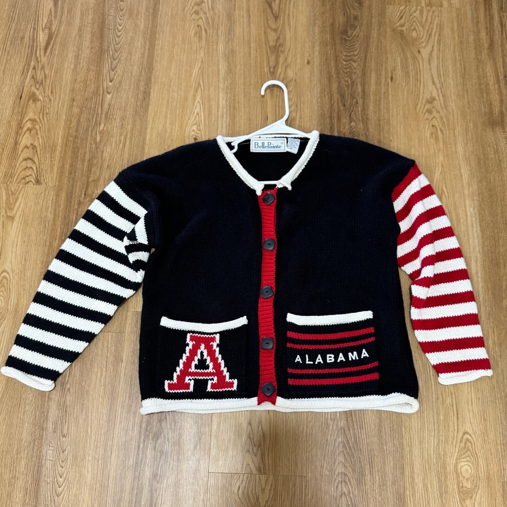 Alabama Vintage Cardigan - Black, Red, White
